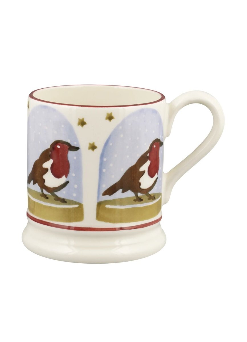 Robin Snow Globe 1/2 Pint Mug - RUTHERFORD & Co