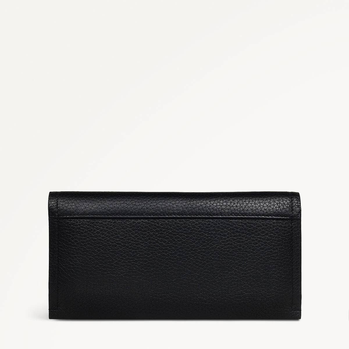 ROBIN/BLACK/LARGE FLAPOVER PURSE - RUTHERFORD & Co