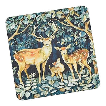 Roe Deer Family MDF Coaster - RUTHERFORD & Co
