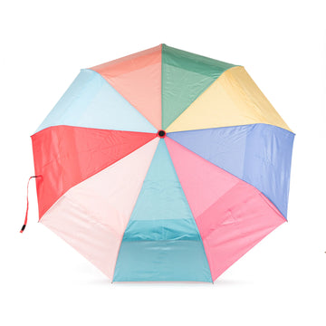 Waterloo Umbrella Medium Recycled Nylon - Pastel Rainbow