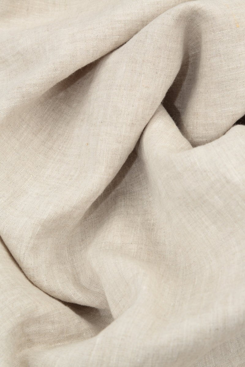 Roll Up Natural Linen Trousers - RUTHERFORD & Co