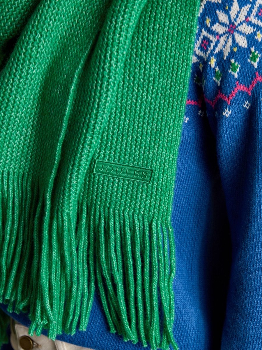 Rosa Green Knitted Scarf - RUTHERFORD & Co