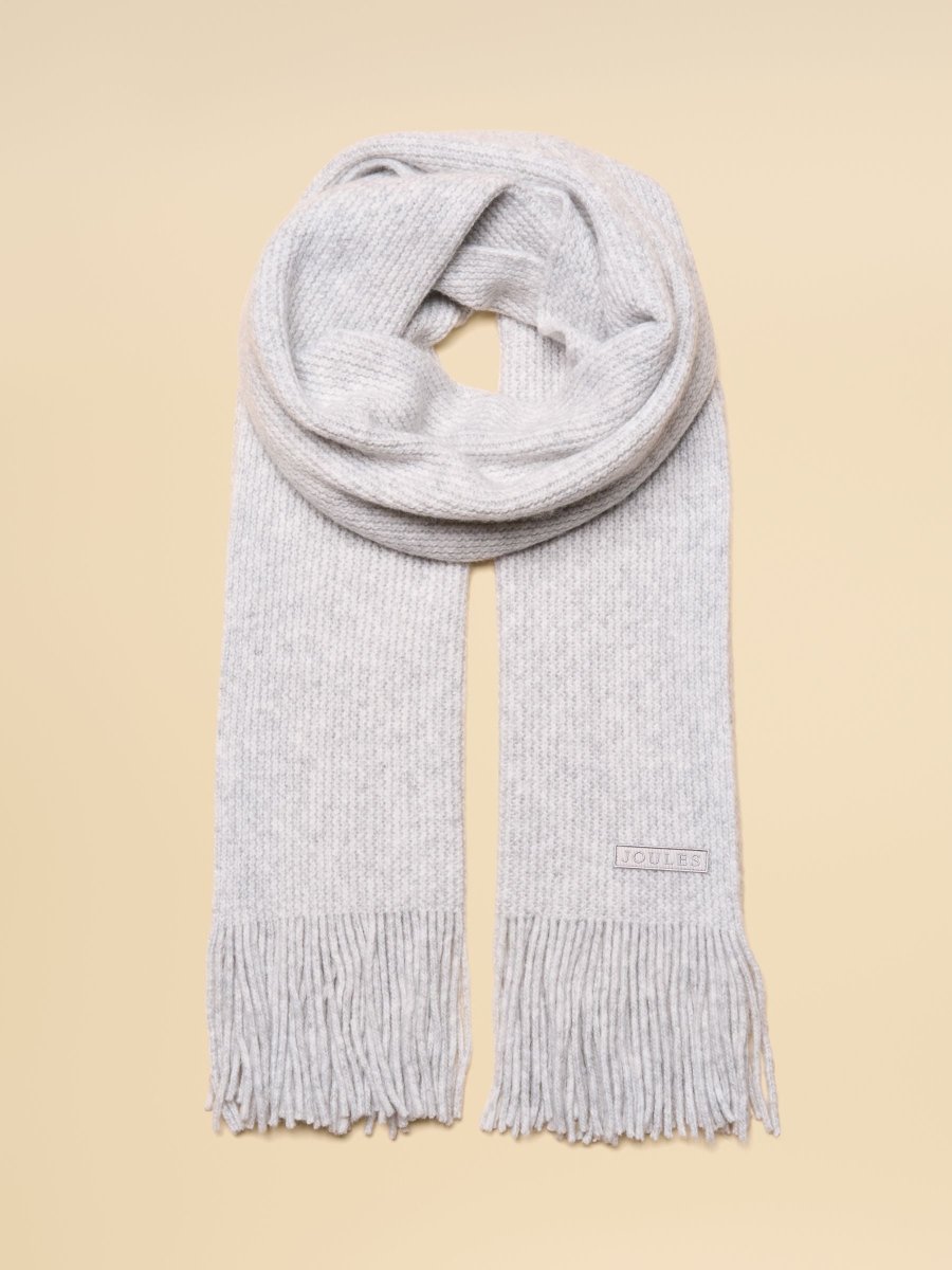 Rosa Grey Knitted Scarf - RUTHERFORD & Co