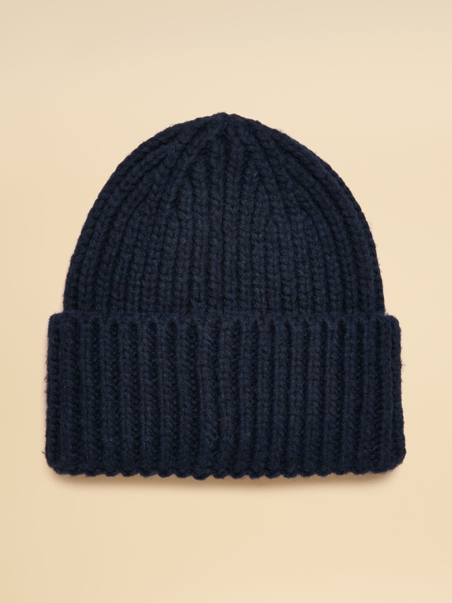 Rosa Navy Beanie Hat - RUTHERFORD & Co