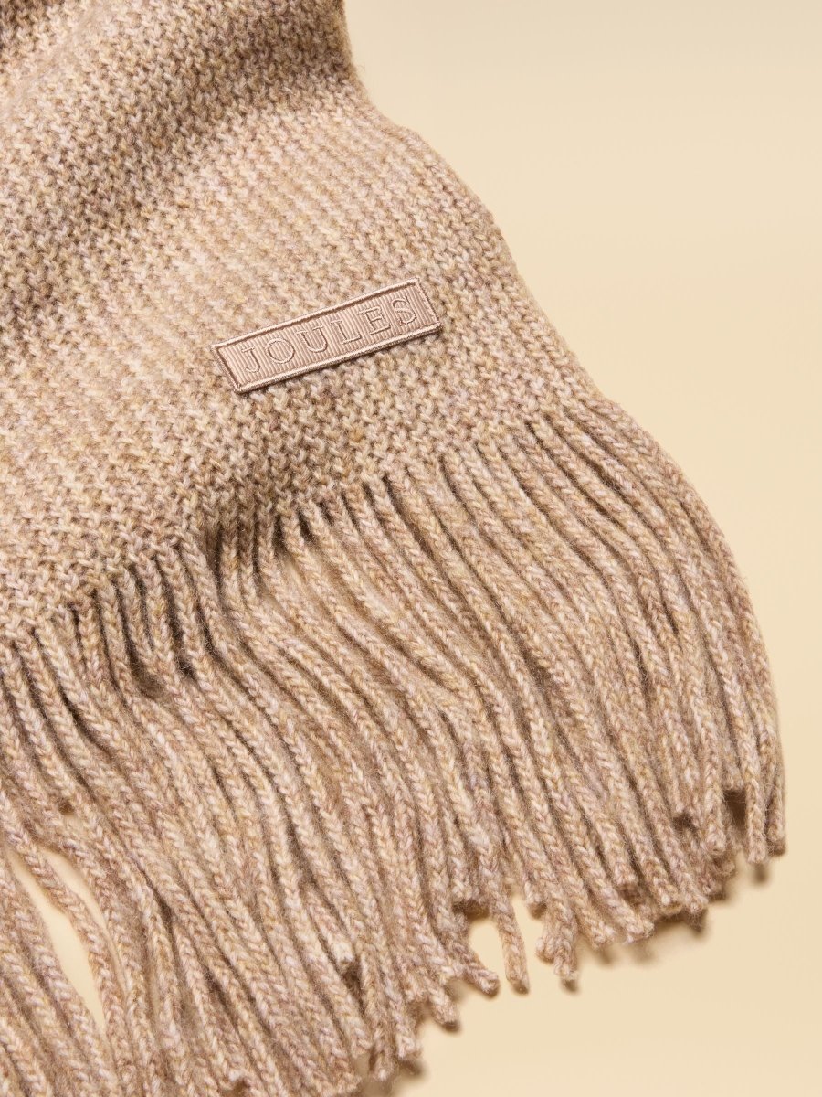 Rosa Oatmeal Knitted Scarf - RUTHERFORD & Co