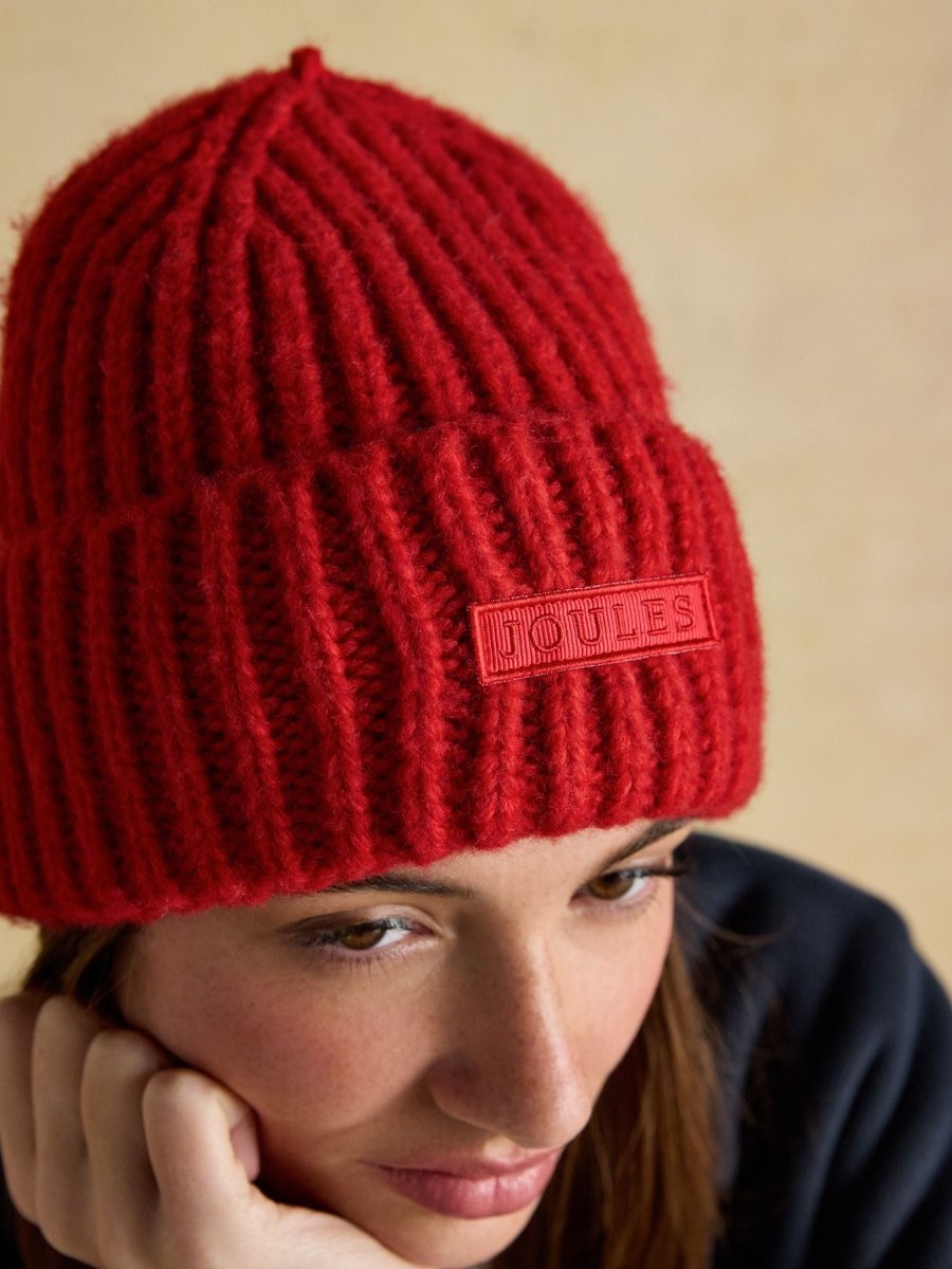 Rosa Red Beanie Hat - RUTHERFORD & Co