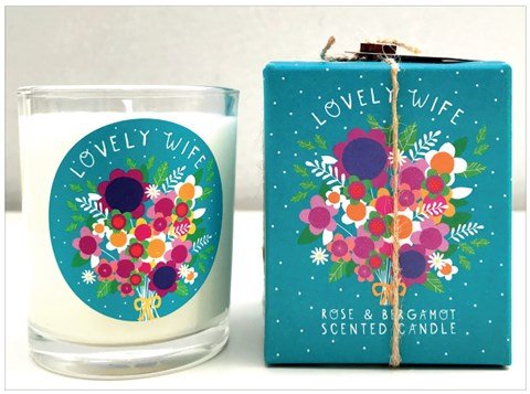 Rose & Bergamot - Lovely Wife Candle - RUTHERFORD & Co