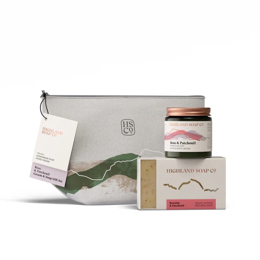 Rose & Patchouli - Soap & Cream Gift Bag - RUTHERFORD & Co