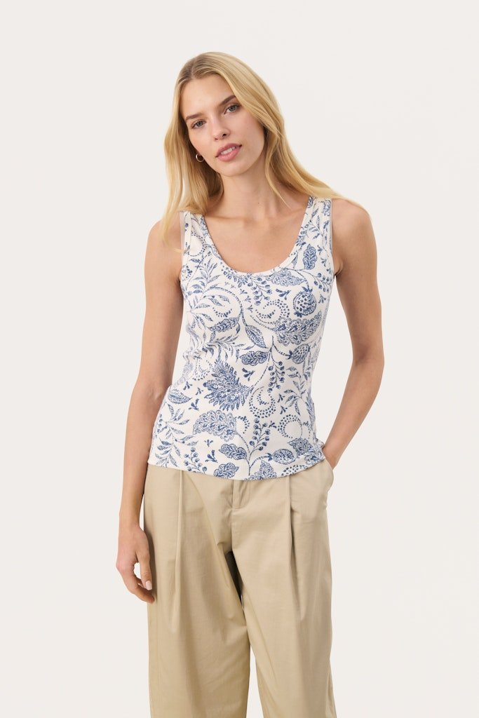 RoselynPW To Top - Oceana Paisley Print - RUTHERFORD & Co