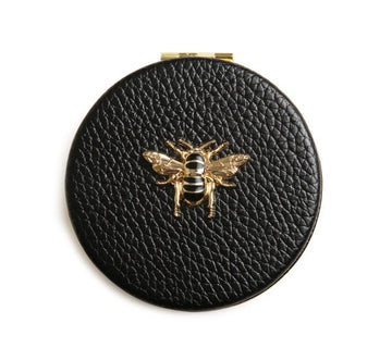 Round Compact Mirror/Black - RUTHERFORD & Co