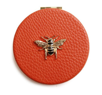 Round Compact Mirror/Orange - RUTHERFORD & Co