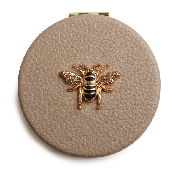 Round Compact Mirror/Stone - RUTHERFORD & Co