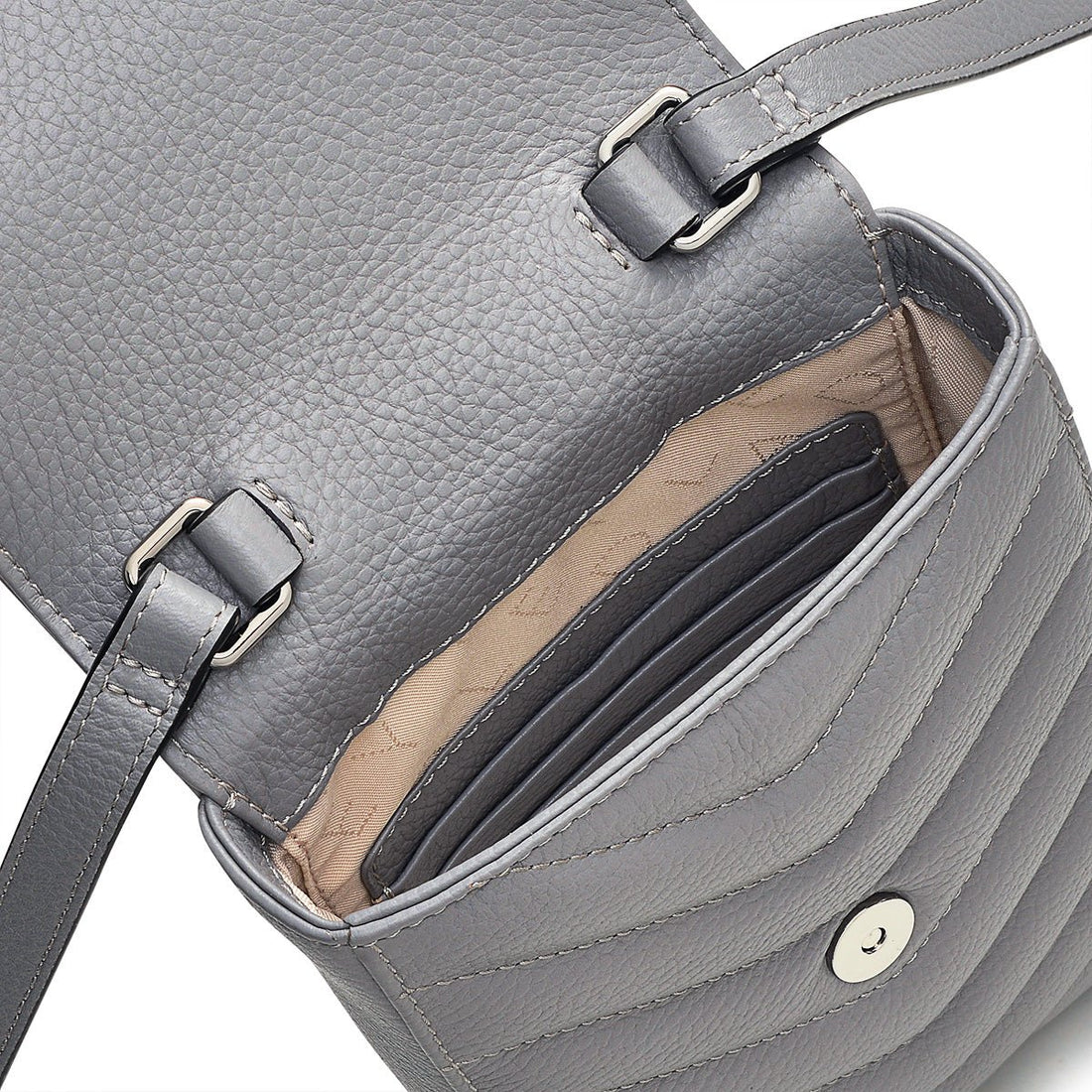 Rowe Avenue Leather Medium Phone Crossbody in Cloud Burst - S1349093 - RUTHERFORD & Co