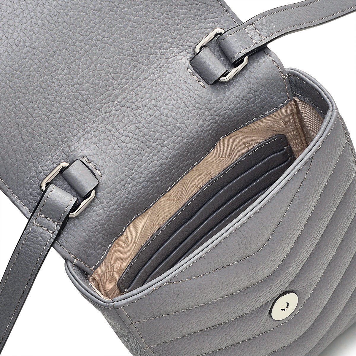 Rowe Avenue Leather Medium Phone Crossbody in Cloud Burst - S1349093 - RUTHERFORD & Co