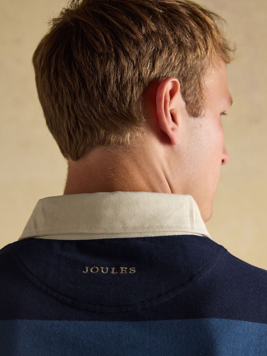 Rugby Club Blue/Navy Long Sleeve Shirt - RUTHERFORD & Co
