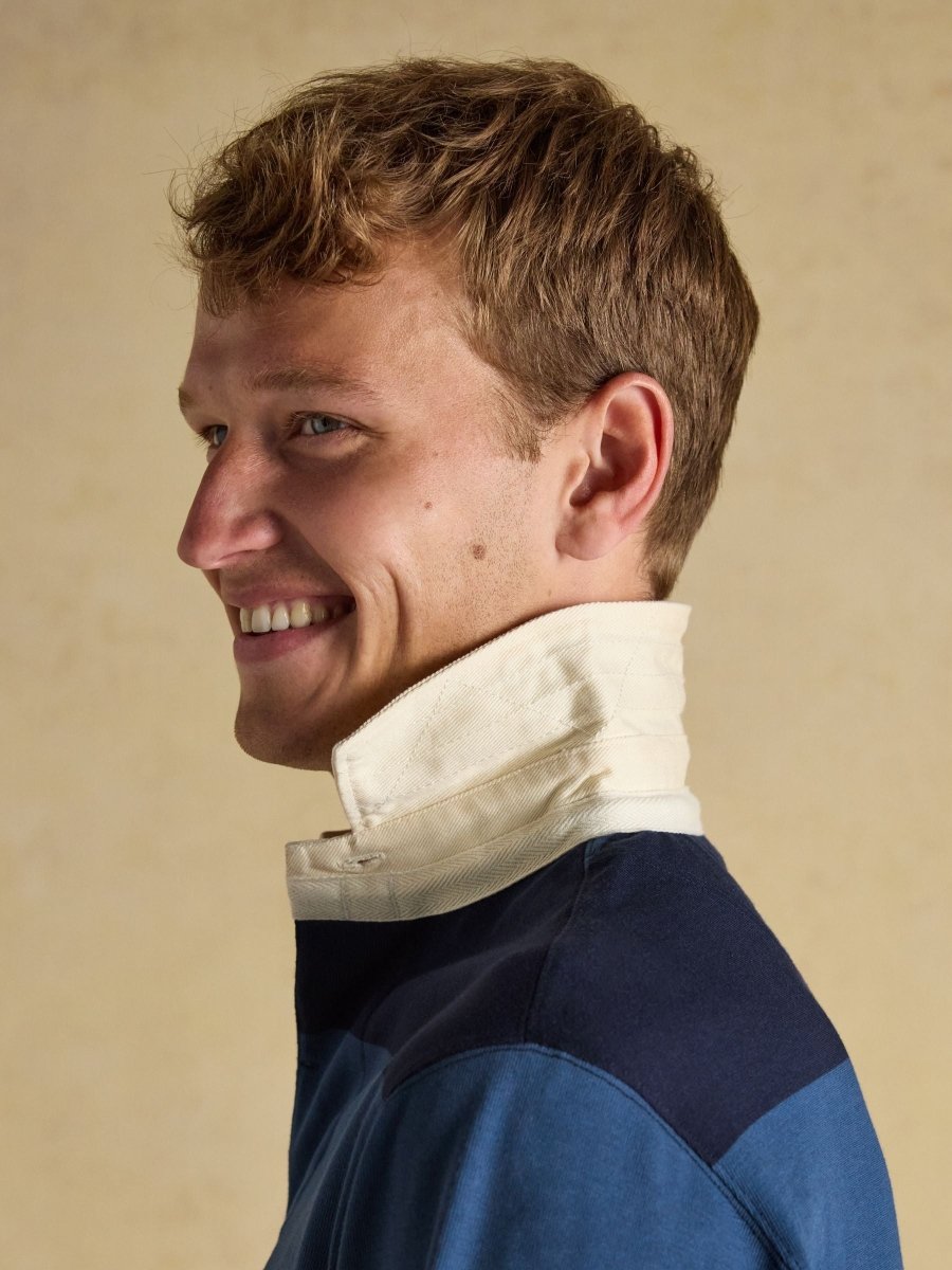 Rugby Club Blue/Navy Long Sleeve Shirt - RUTHERFORD & Co