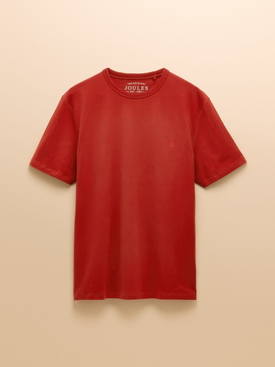 Rugby Club Orange Crew Neck Cotton T-Shirt - RUTHERFORD & Co