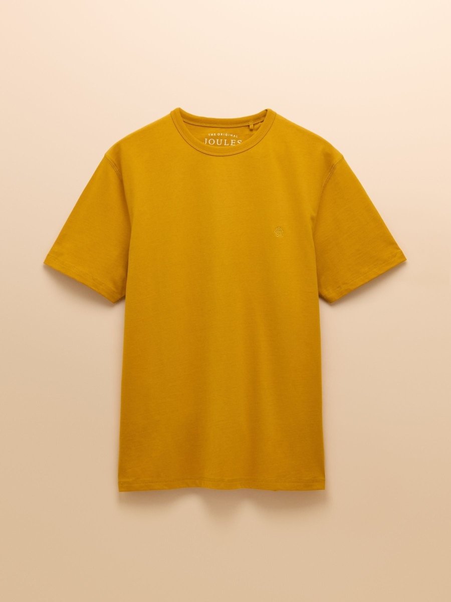 Rugby Club Yellow Crew Neck Cotton T-Shirt - RUTHERFORD & Co