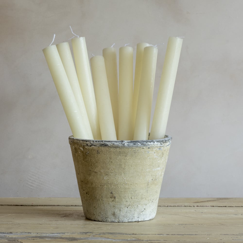 Rustic Dinner Candle Ivory - RUTHERFORD & Co