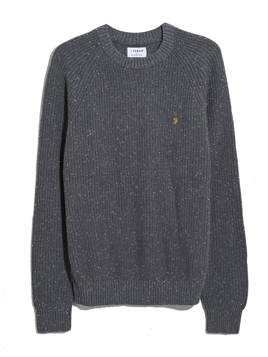 Sage Nepped Sweater In Grey Shade - RUTHERFORD & Co