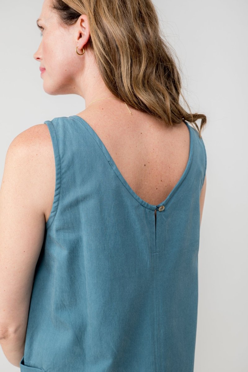 Sail Tencel Cotton Cropped Jumpsuit - RUTHERFORD & Co