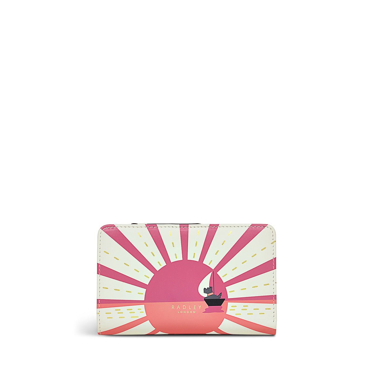 Sailing Into The Sunset Chalk Medium Bifold Purse - RUTHERFORD & Co