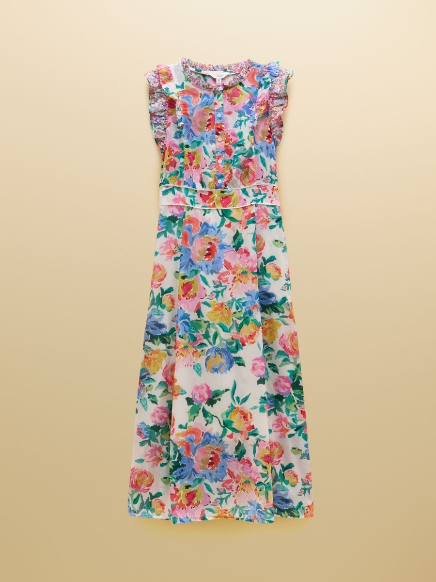 Samantha White Artist Floral Woven Maxi Dress - RUTHERFORD & Co