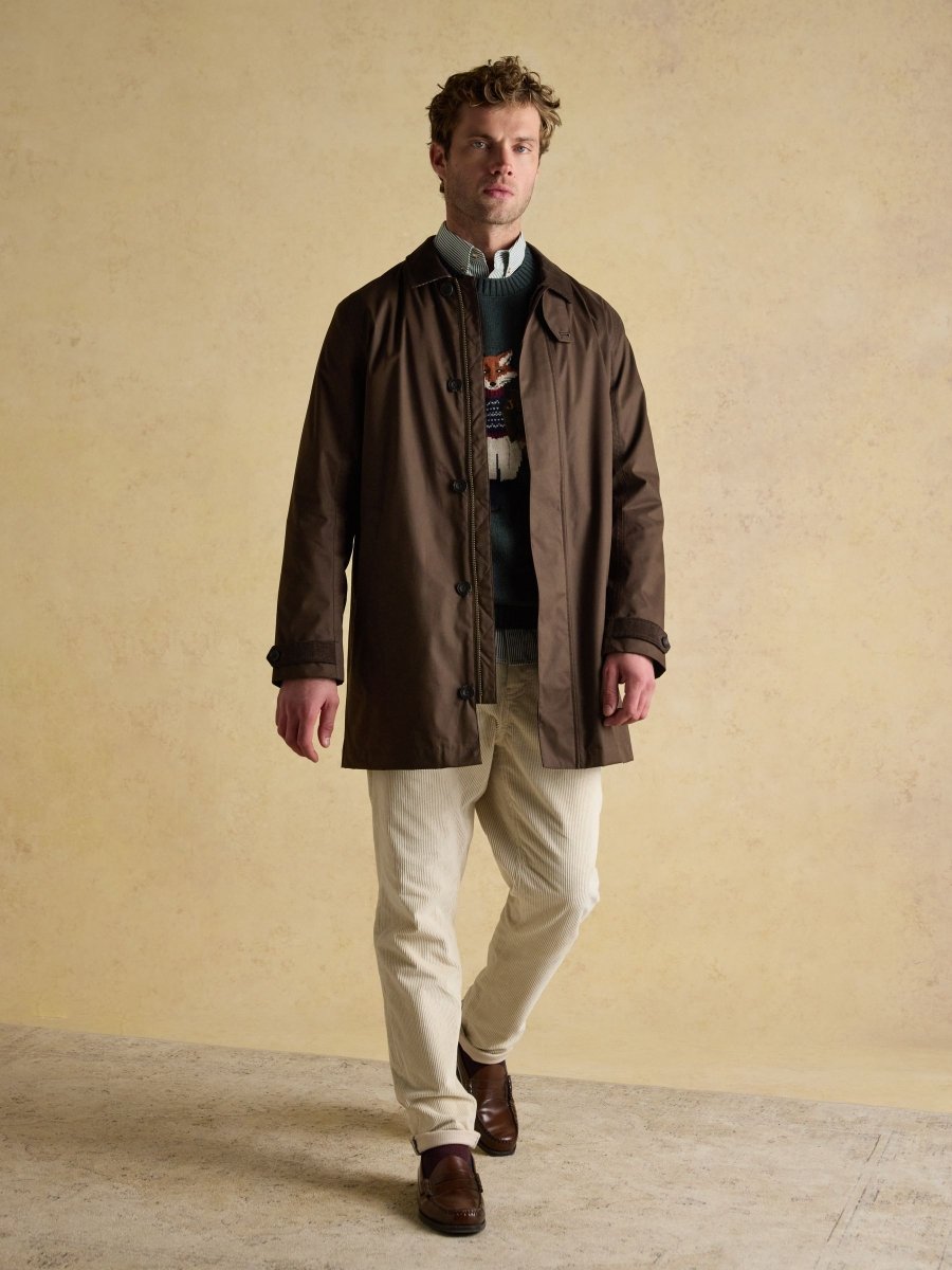 Sandford Brown Waterproof Raincoat - RUTHERFORD & Co