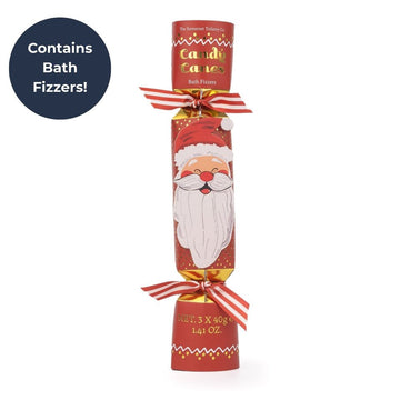 Santas Little Helper Bath Fizzer Cracker/Red Santa/Candy Cane - RUTHERFORD & Co