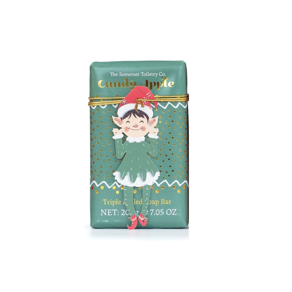 Santas Little Helper Soap 200g/Green Elf/Candy Apple - RUTHERFORD & Co