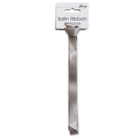 Satin Ribbon (Essential) - Silver - RUTHERFORD & Co