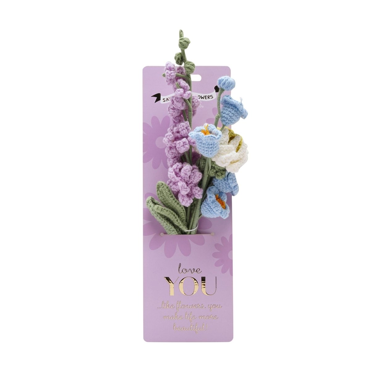 Say It With Flowers Crochet Peony & Foxglove Bundle Love You - RUTHERFORD & Co