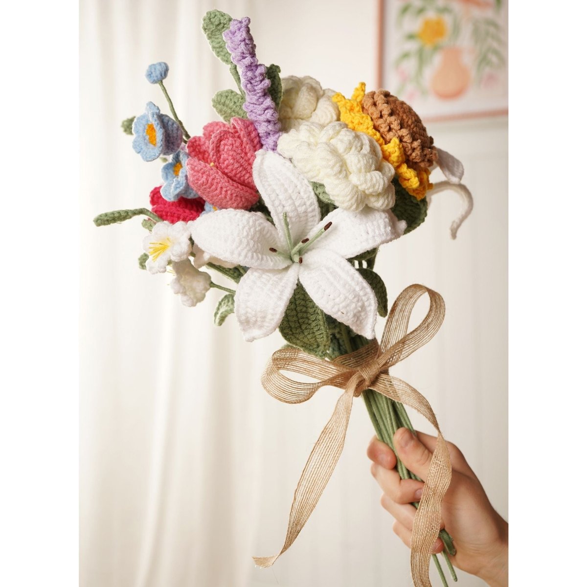Say It With Flowers Crochet Peony & Foxglove Bundle Love You - RUTHERFORD & Co