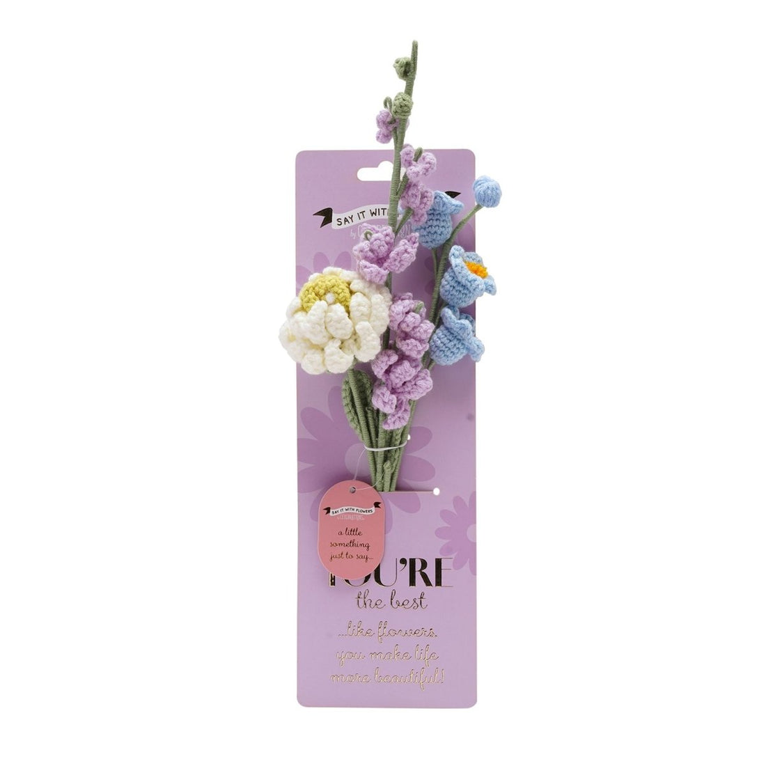 Say It With Flowers Crochet Peony & Foxglove Bundle You're The Best - RUTHERFORD & Co