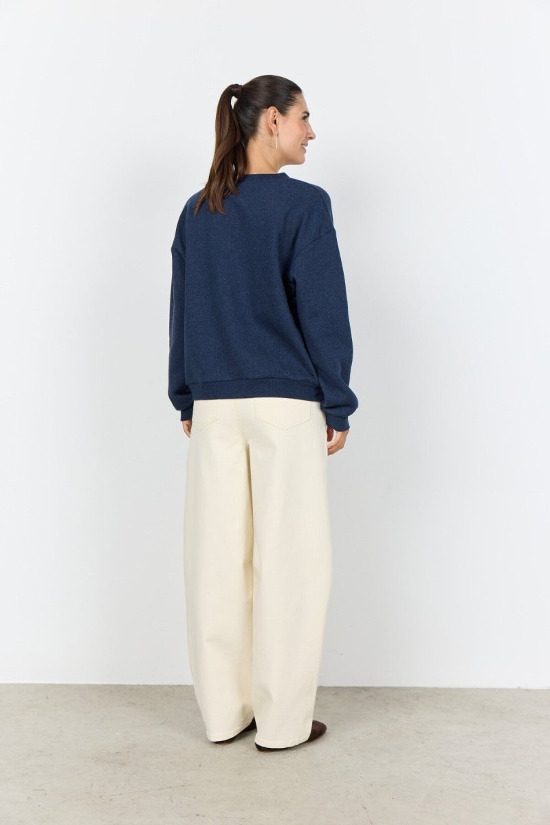 SC - ANGELIN 6 Sweatshirt Navy Melange - RUTHERFORD & Co