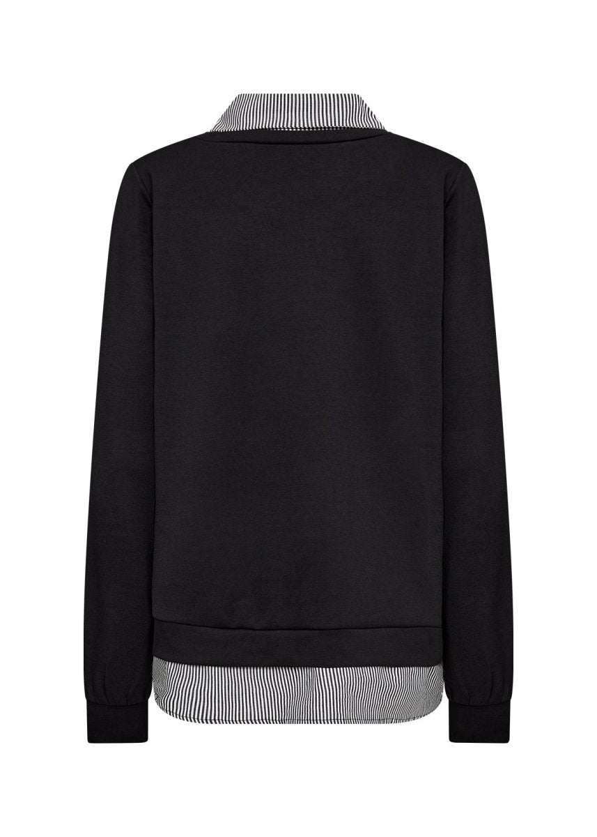 SC - BANU 264 BLACK BLOUSE - RUTHERFORD & Co
