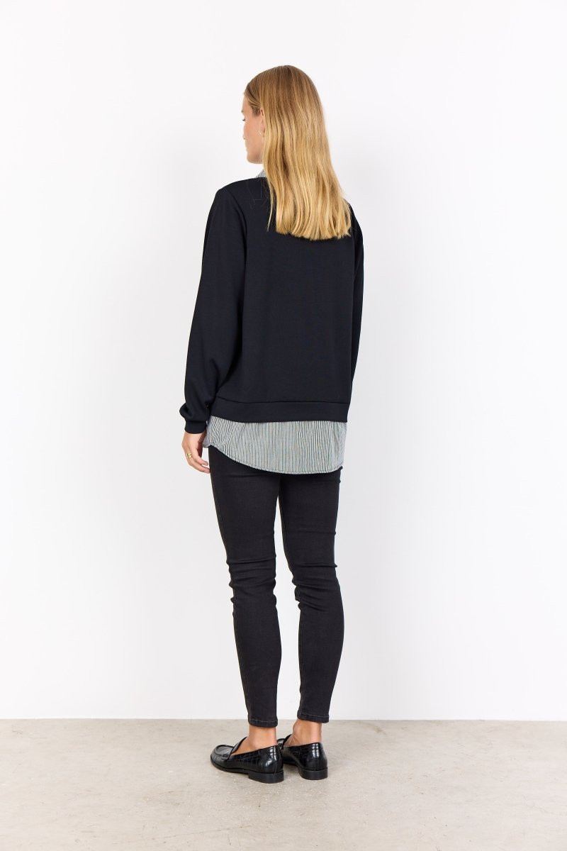 SC - BANU 264 BLACK BLOUSE - RUTHERFORD & Co