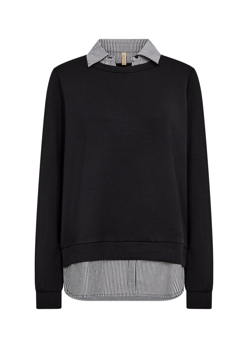 SC - BANU 264 BLACK BLOUSE - RUTHERFORD & Co