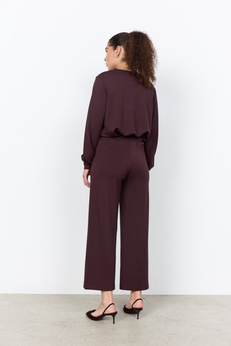 SC-BANU 33 Pants Dark plum - RUTHERFORD & Co