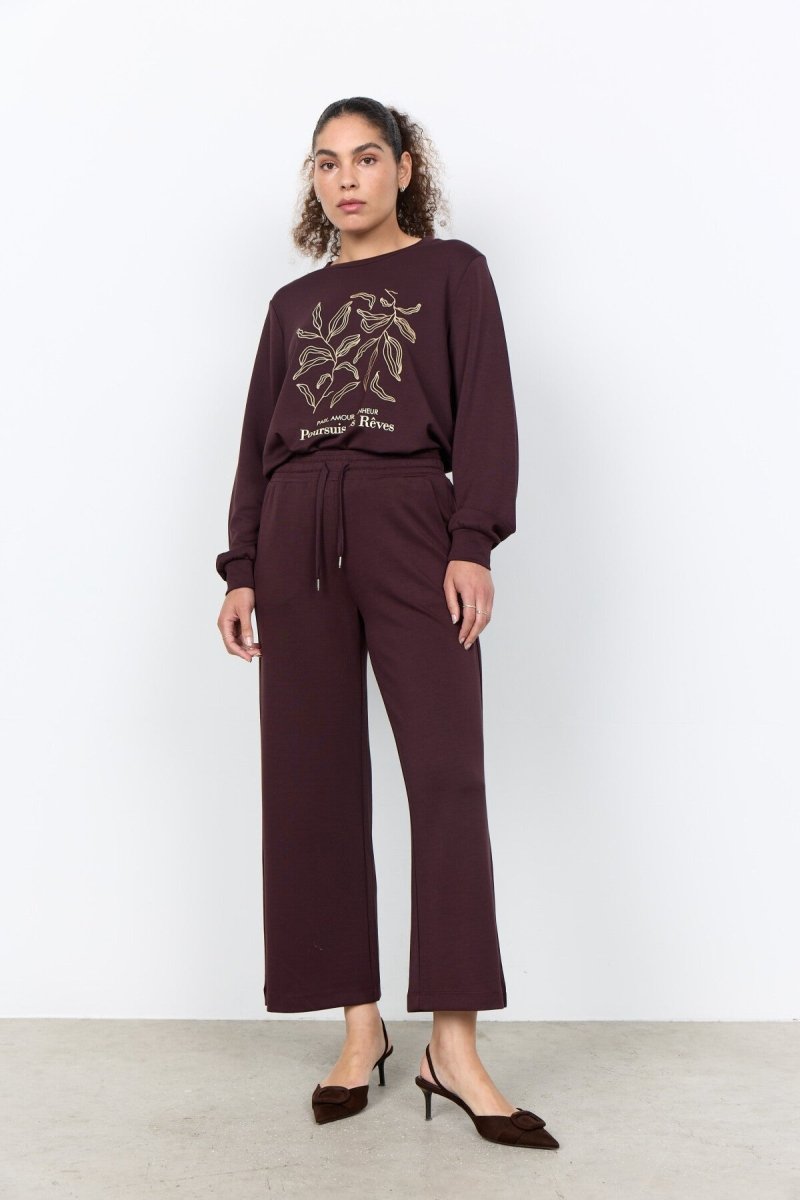 SC-BANU 33 Pants Dark plum - RUTHERFORD & Co