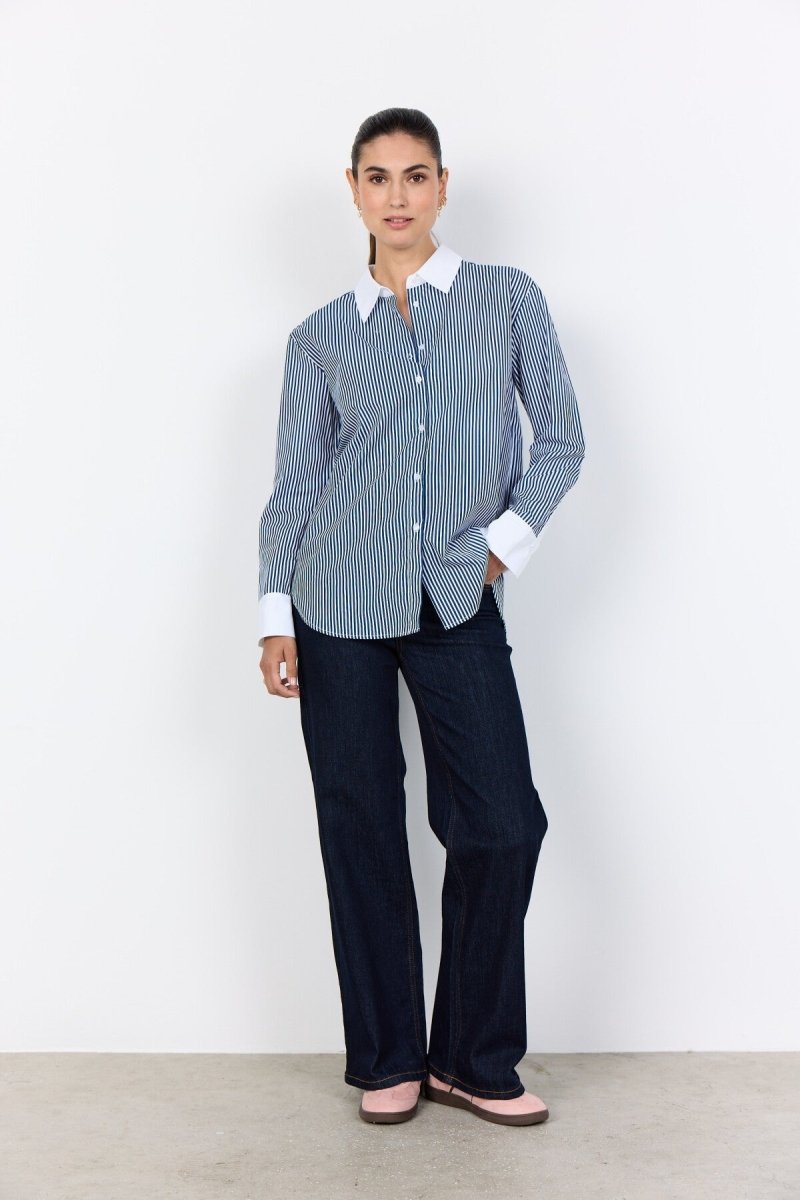 SC - BELINDA 2 Shirt Navy Combi - RUTHERFORD & Co