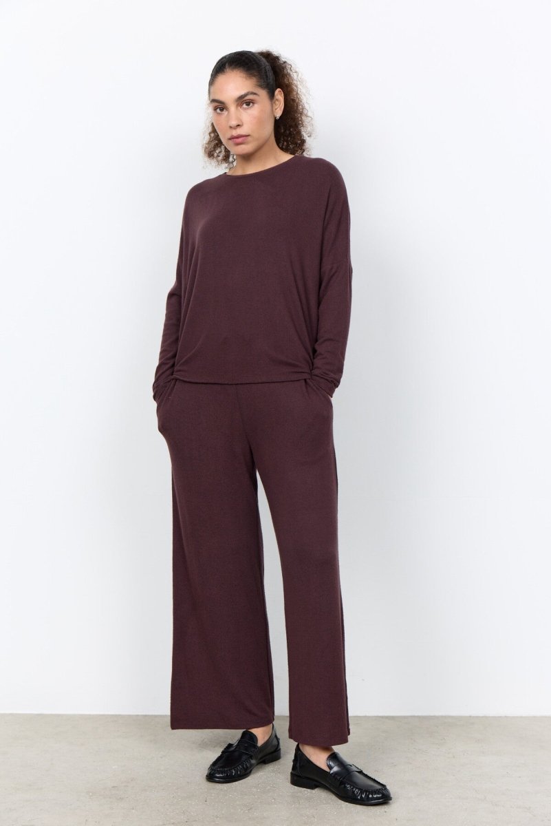 SC-BIARA 1 Blouse Dark plum - RUTHERFORD & Co