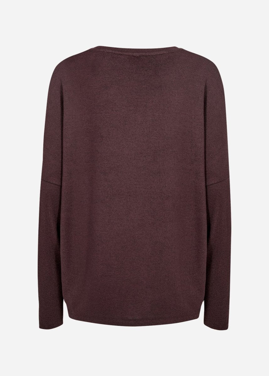 SC-BIARA 1 Blouse Dark plum - RUTHERFORD & Co