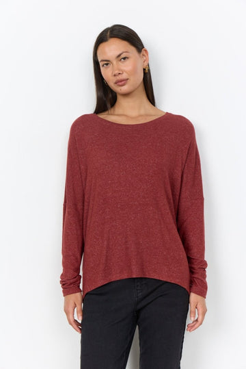 SC-BIARA 1 Blouse Ruby red - RUTHERFORD & Co