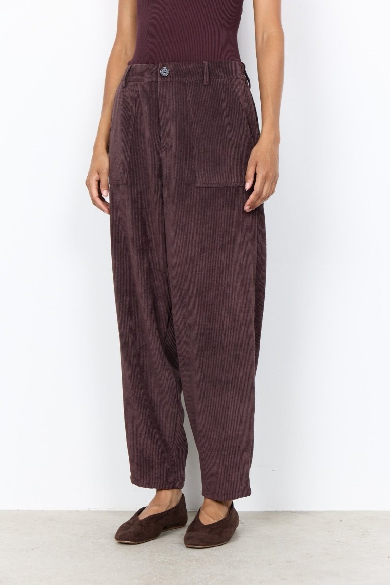 SC-BINDI 20-C Pants Dark plum - RUTHERFORD & Co