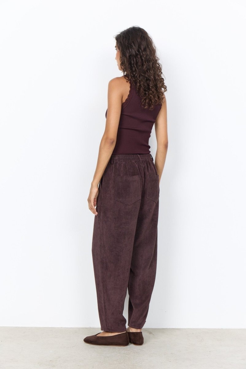SC-BINDI 20-C Pants Dark plum - RUTHERFORD & Co