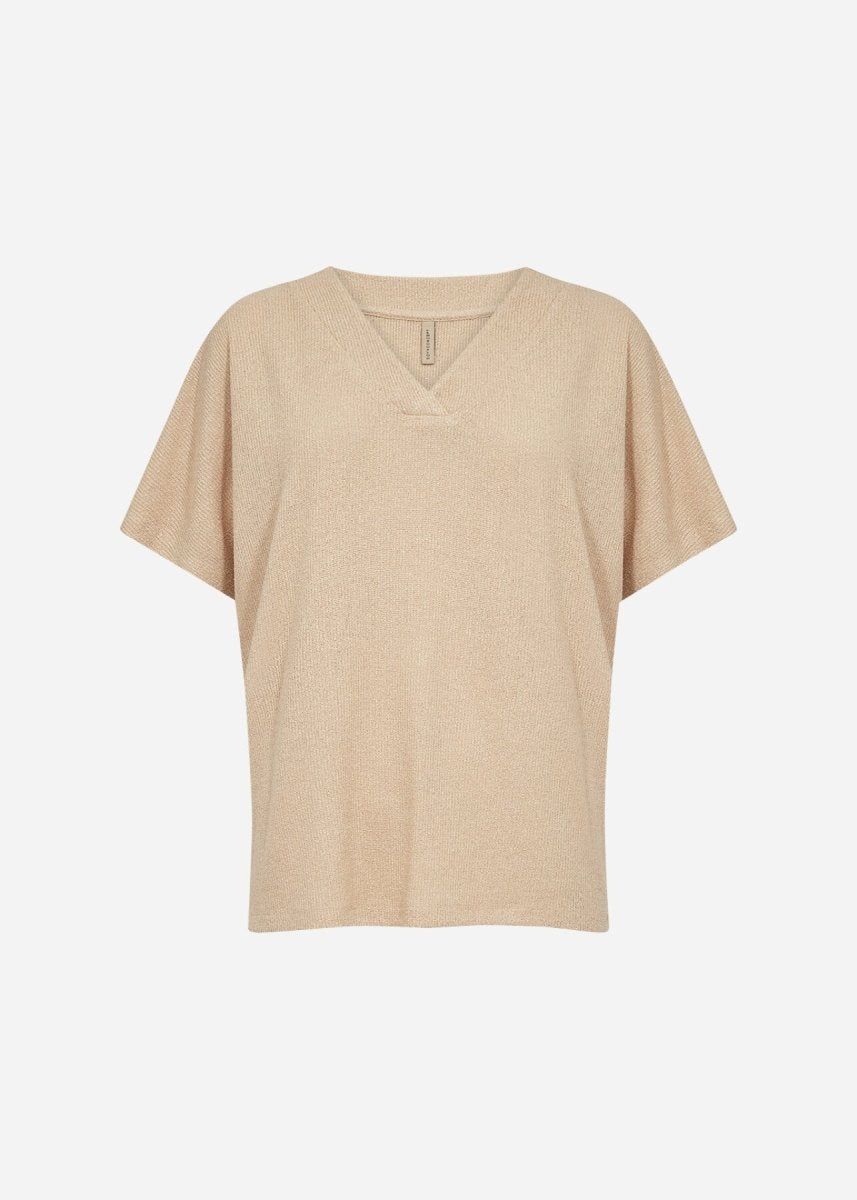 SC - DELIA 1 T-shirt Sand - RUTHERFORD & Co