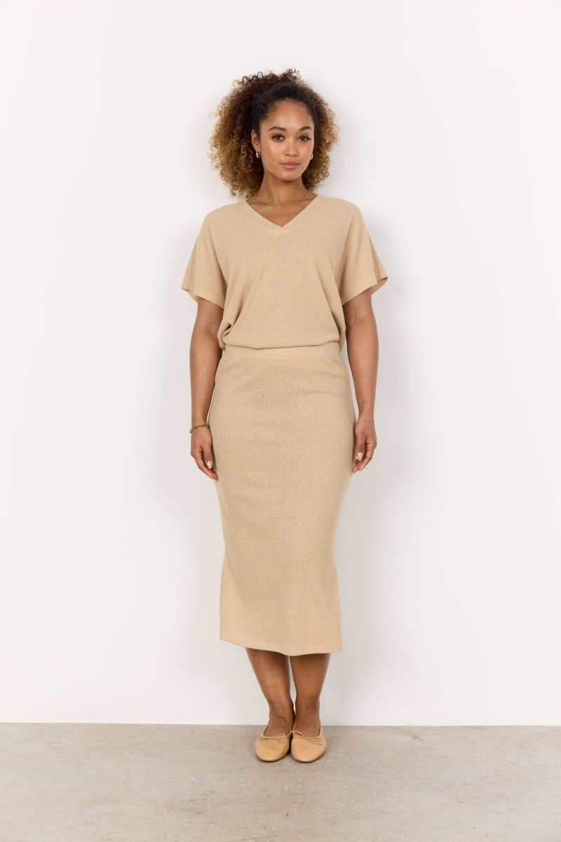 SC - DELIA 1 T-shirt Sand - RUTHERFORD & Co