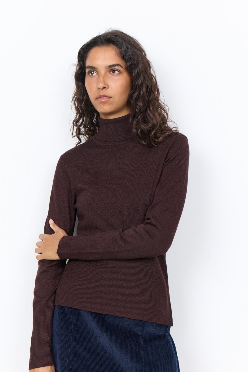 SC-DOLLIE 145 Pullover Dark plum - RUTHERFORD & Co