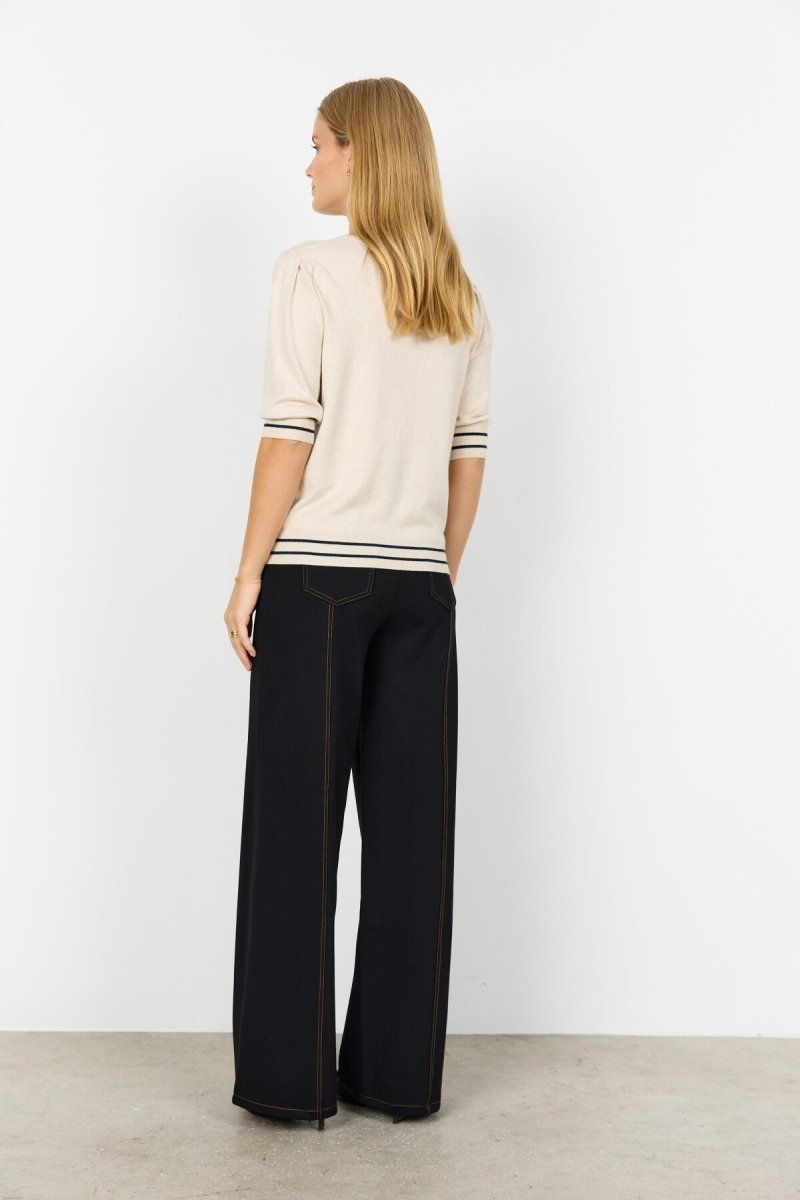 SC - DOLLIE 809 Pullover Cream Melange Combi - RUTHERFORD & Co